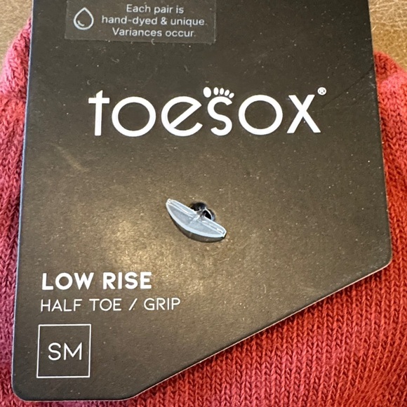 ToeSox Half Toe Low Rise Grip Socks Mesa Ombré Size Small NWT - Picture 5 of 11